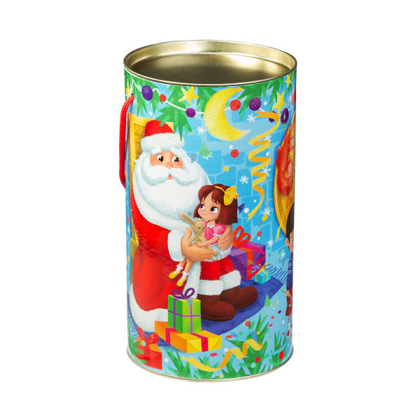 Новогодний подарок Туба Дед Мороз со стикером стоимостью 450 руб. и весом 500 гр.