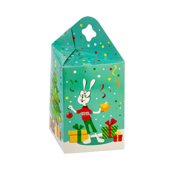 Новогодний подарок Веселый кролик стоимостью 350 руб. и весом 600 гр.
