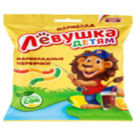 Мармелад жевательный Левушка детям Червячки 70 гр.
