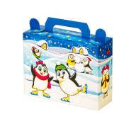  миниатюра новогоднего подарка Пингвины
